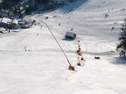 Lanzenbeschneiung am Fichtelberg