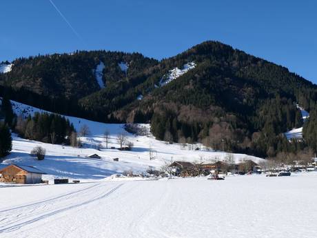 Ammergauer Alpen: Größe der Skigebiete – Größe Steckenberg – Unterammergau