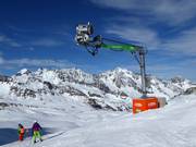 Beschneiung am Eisgrat