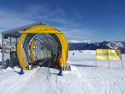 Förderband Cima Zoncolan an der Bergstation Monte Zoncolan