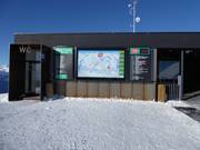 Informationstafel an der Bergstation Ganzer X-press