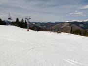 Übungspiste an der Bergstation der Eagle Bahn Gondola