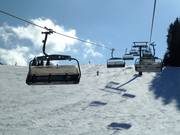 Spacejet 1 - 6er Hochgeschwindigkeits-Sesselbahn (kuppelbar) mit Abdeckhauben und Sitzheizung