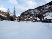 Anfängergelände Tignes 1550 Les Brévières mit kostenfreiem Skilift