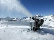 Beschneiung am Mölltaler Gletscher