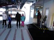 Servicepersonal am Sessellift