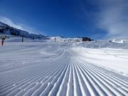 Frisch präparierter Snowpark