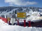 An wichtigen Kreuzungen wird man bestens informiert.