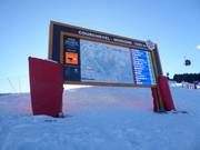Digitaler Pistenplan in Courchevel