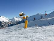 Schneekanone am Giggijoch