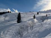 Tiefschneehänge an der Sechsersesselbahn Christomet