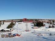 Blick auf Sälens Högfjällshotell