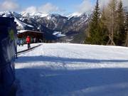 Förderband an der Bergstation der Karwendel Bergbahn