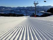 Perfekt präparierte Piste in Bolsterlang