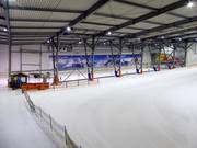 Blick auf Tellerlift und Förderband