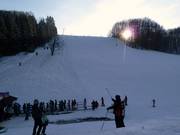 Blick auf die Piste 1 an Lift 3