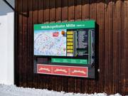 Informationstafel an der Mittelstation der Wildkogelbahn