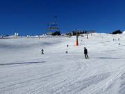 Perfekte Pistenpräparierung an der Sesselbahn Euro