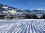 Sehr gute Pistenpräparierung am Hochstein