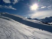 Tiefschneeareal zwischen Clavadeler Bubble und Jatz Quattro
