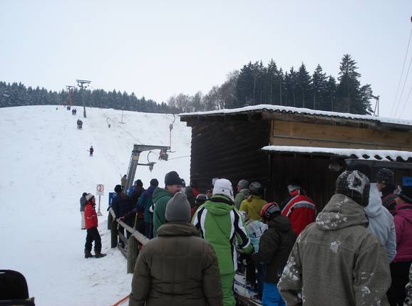 Wenn es Schnee hat ist der Lift gut besucht