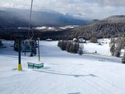 Blick über das Skigebiet Fairmont Hot Springs