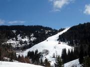 Blick auf das Skigebiet Lokve