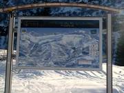Pistenplan im Skigebiet