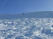Die Skiroute am Aberg ist eine Herausforderung