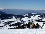 Blick vom Costa d'Agra über das Skigebiet