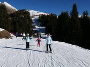 Leichte Umfahrung bei der Piste Falzeben I