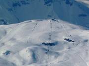 Blick auf die Pisten am Savoleyres