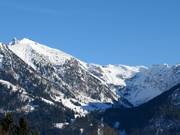 Blick auf das Skigebiet Nebelhorn