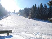 Ideal zu präparieren, der gleichmäßig geneigte obere Hang