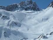 Schwere Pisten am Col des Vés