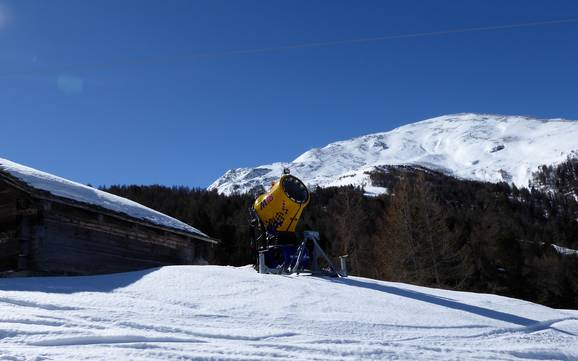Schneesicherheit Vispertal – Schneesicherheit Bürchen/Törbel – Moosalp