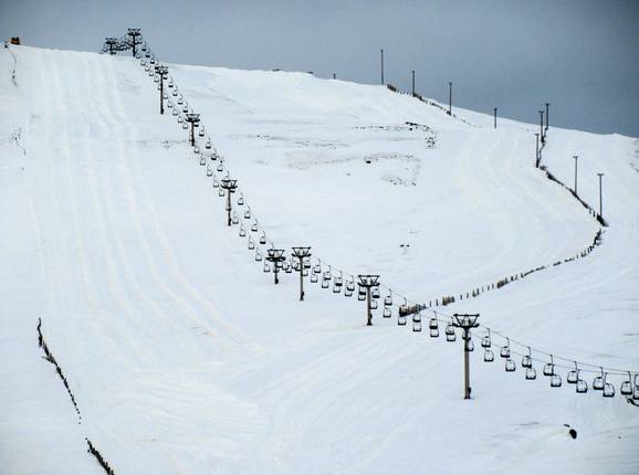 Stólalyfta - 2er Sesselbahn fix geklemmt