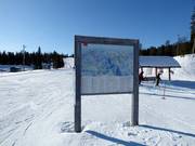 Pistenplan im Skigebiet Ruka