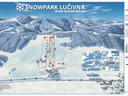 Pistenplan Lučivná Snowpark