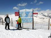 Ausschilderung auf der Piste