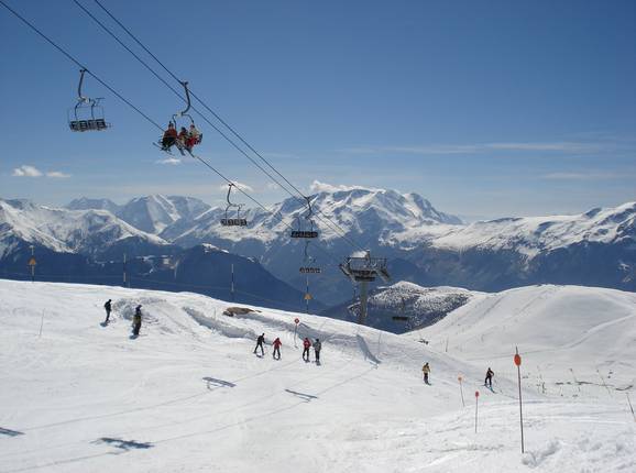 Das Panorama in Alpe d'Huez