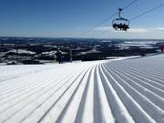 Perfekte Pistenpräparierung im Skigebiet Dundret Lapland