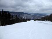 Mittelschwere Piste Les Cantons