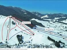 Pistenplan Spitzenberg/Köpfle – Innerlehen (Bernau im Schwarzwald)