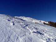 Freier Skiraum unterhalb des Crap Sogn Gion
