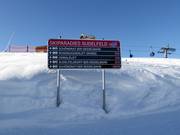 Pistenausschilderung im Skigebiet Sudelfeld