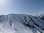 Viel freies Gelände im Tal nach Oz en Oisans