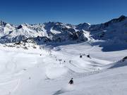 Leichte und mittelschwere Piste vom Karlesjoch