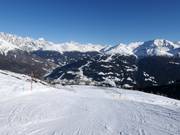 Piste mit Blick Richtung Bormio