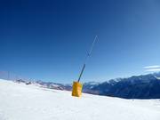 Lanzenbeschneiung in Crans-Montana